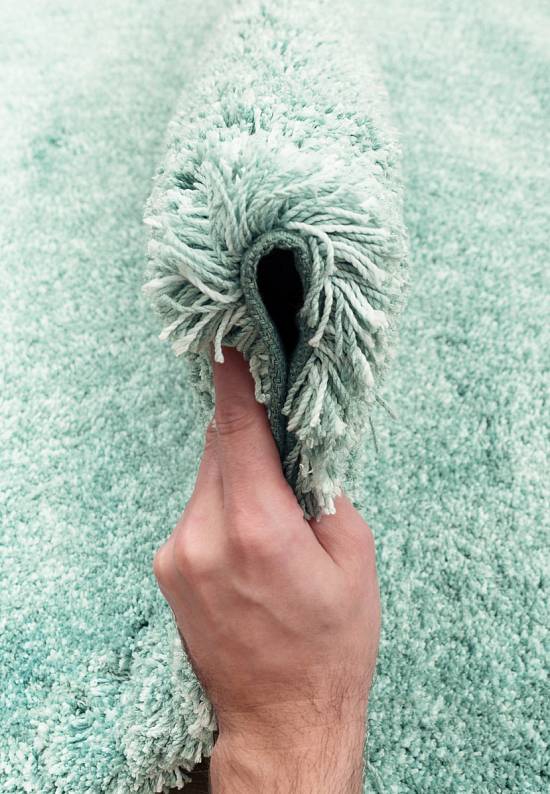 Мягкий ковер с длинным ворсом Aquamarine