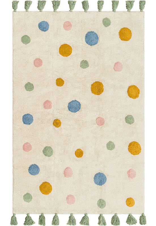 Современный хлопковый ковер Lovely Dots
