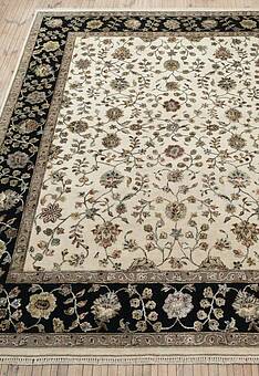 ковер в перспективе против ворса Kashan gold 10/10 SK-120-Ivory/Black