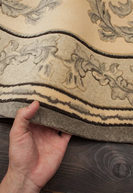 Шерстяной ковер QJ0400TRSA-natural grey/beige
