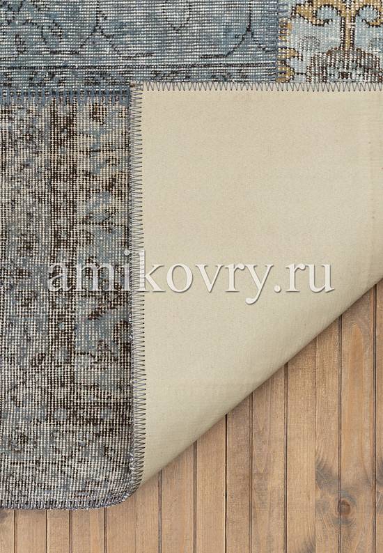 Безворсовый ковер-пэчворк ручной работы 114-Cool Blue discount