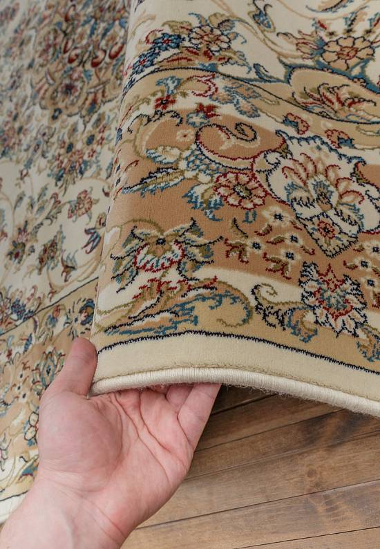 Восточный ковер из Ирана Super Tabriz 1.75392-cream-pink