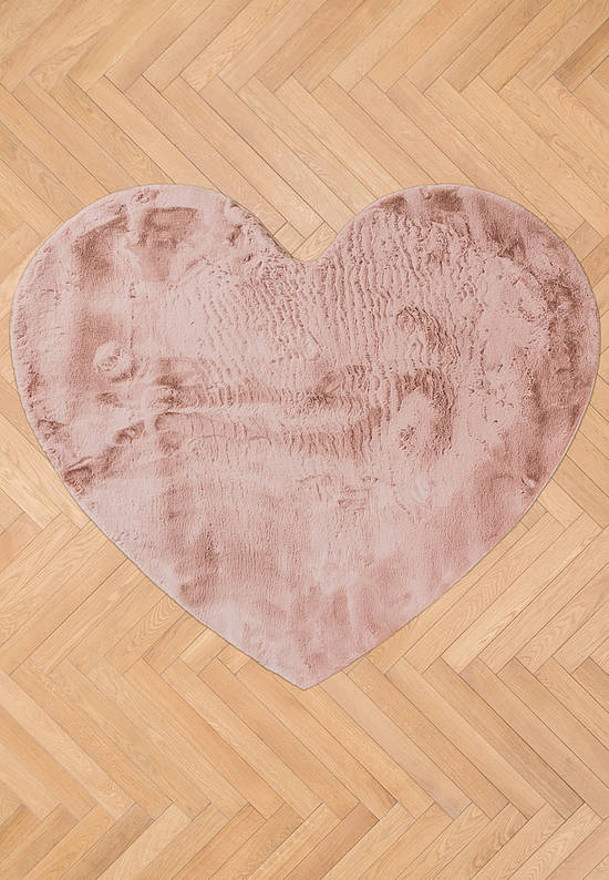 Пушистый ковер с мягким ворсом Blush Heart