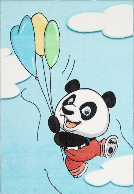 Детский ковер с ворсом Flying Panda 01 Blue