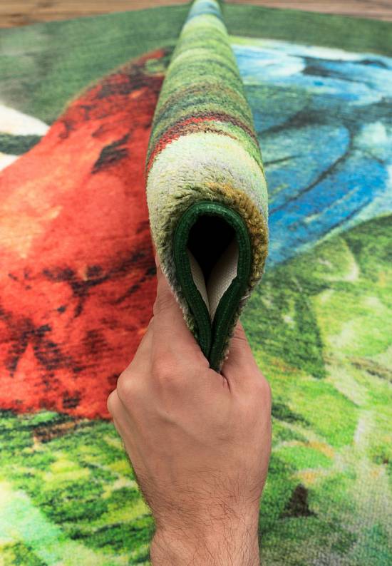 Детский ковер с ворсом Scarlet Macaw 01 Green