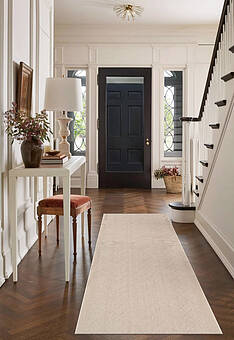 безворсовая ковровая дорожка в интерьере Lana 7636-68200