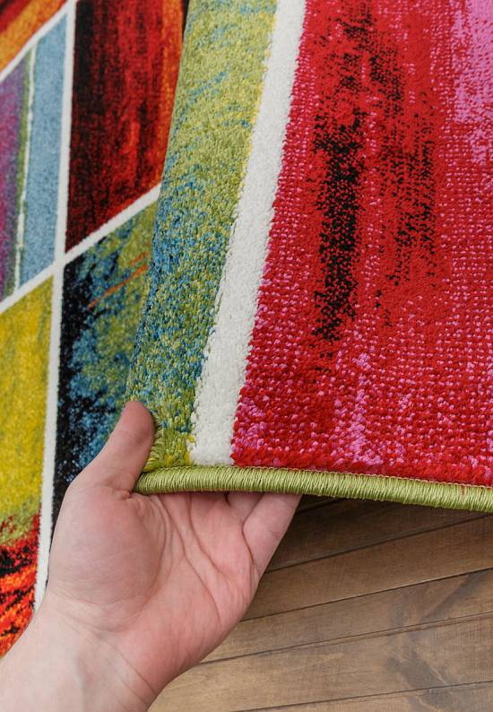 Недорогой синтетический ковер 2768-Multicolor