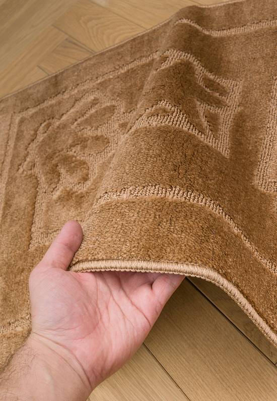 Коричневый комплект ковриков для ванной и туалета Maritime-2 2546 Light Brown BQ