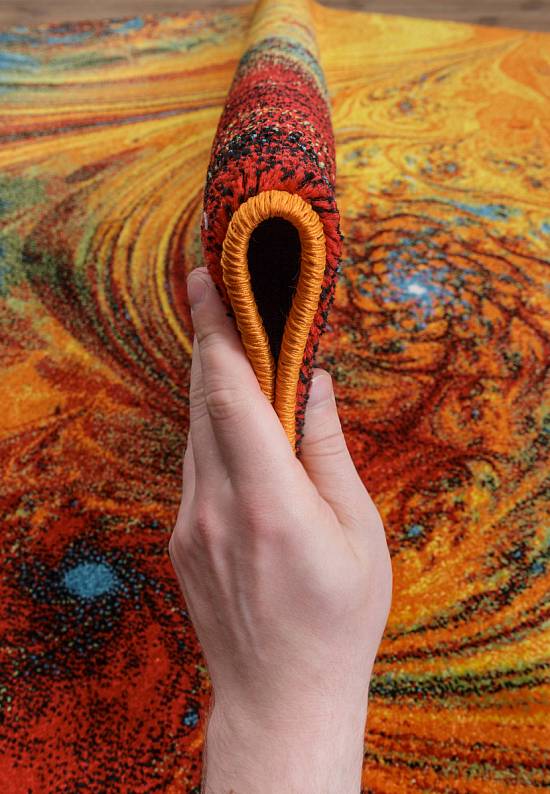 Недорогой синтетический ковер C014-Multicolor