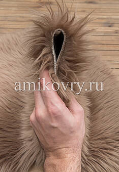 фактура искусственной овчины grey