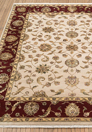 ковер в перспективе против ворса Kashan gold 10/10 JK-104 Ivory-Red
