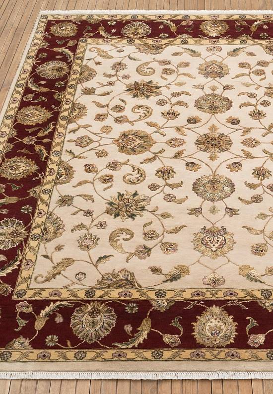 Элитный ковер ручной работы 10/10 JK-104 Ivory-Red