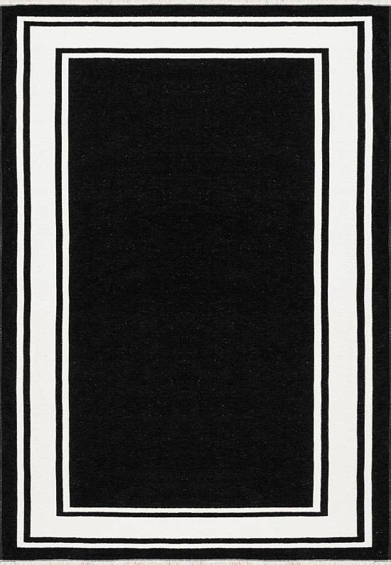 Двусторонний безворсовый ковер NK 06 Black White