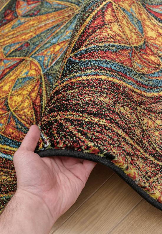 Недорогой синтетический ковер C018-Multicolor