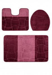 дизайн комплекта ковриков для ванной Confetti Bath Maximus Sariyer 2576 Aubergine BQF