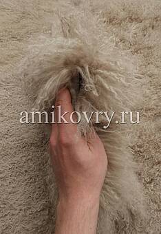 фактура Тибетской овчины олива с подкладкой