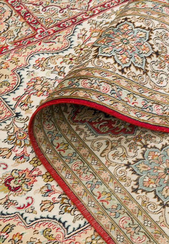 Шелковый ковер из Индии Shiraz Red Beige