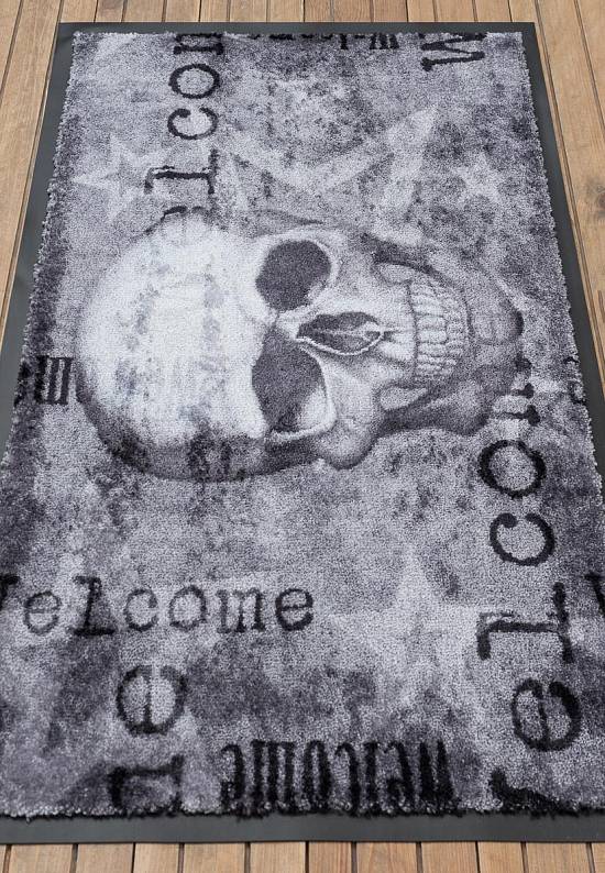 Бельгийский придверный коврик Skull