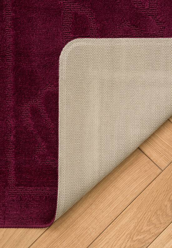 Бордово-фиолетовый комплект ковриков для ванной и туалета Maritime-2 2576 Aubergine BQ