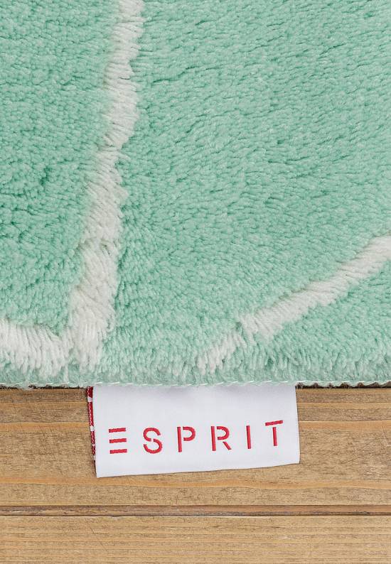 Бирюзовый мягкий коврик для ванной комнаты ESP-2438-14