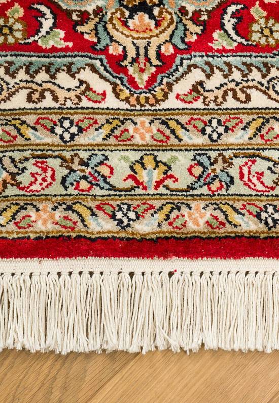 Шелковый ковер из Индии Shiraz Red Beige