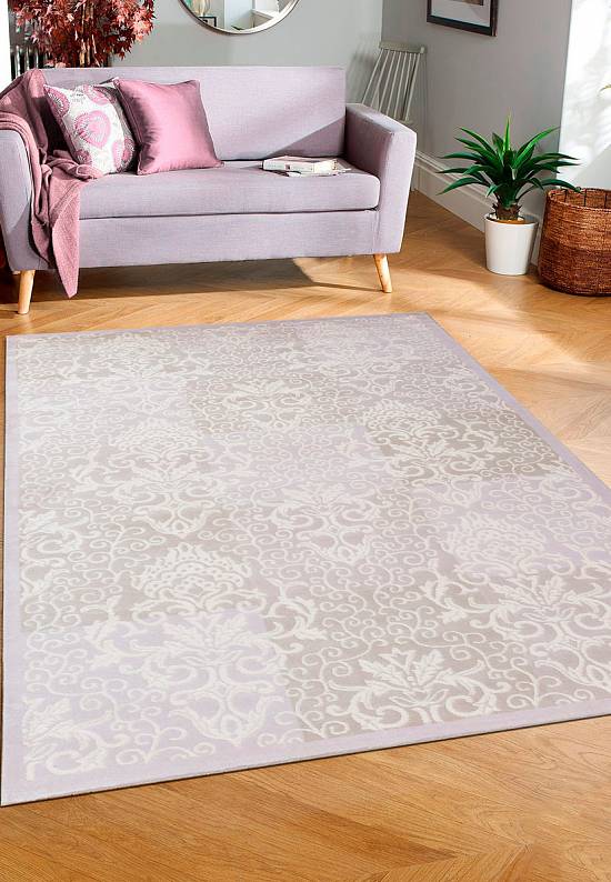 Турецкий синтетический ковер 12439-Cream-1