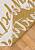 Безворсовый ковер из хлопка ARN 02 White Yellow