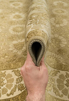 фактура ковра Kashan gold 49 Brown Ivory