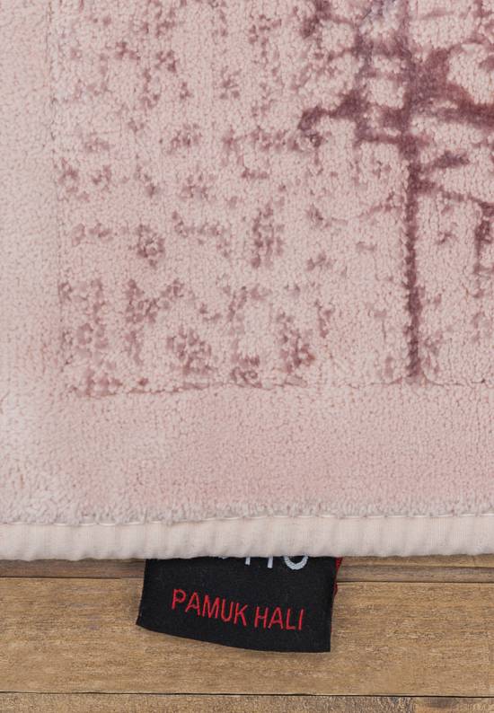 Турецкий ковер из хлопка и вискозы Patchwork Pembe