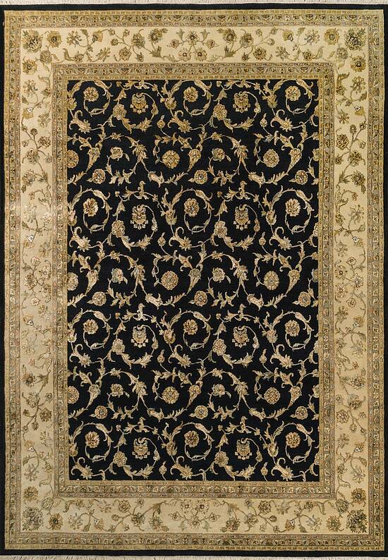 Элитный ковер ручной работы 10/10 RS-318 Black-Beige