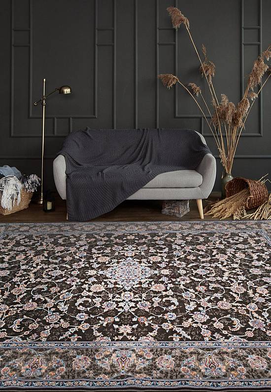Классический иранский ковер HAM003 Dark Gray