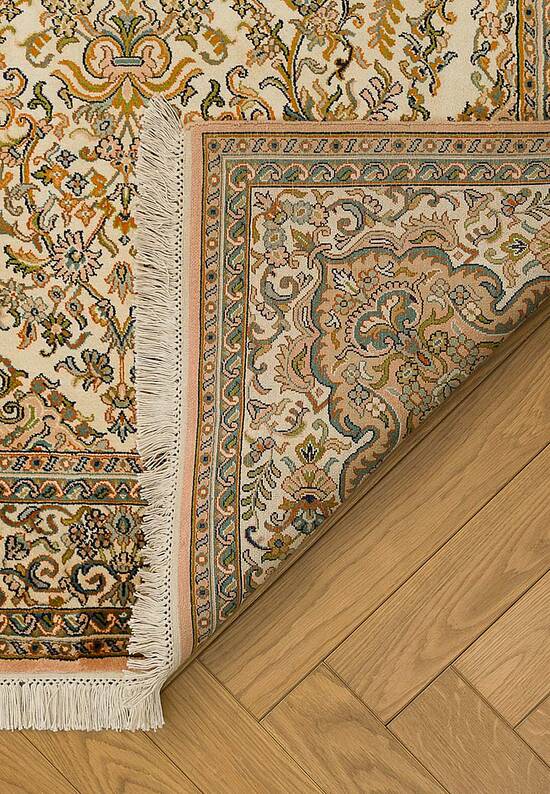 Шелковый ковер ручной работы IIST-GICCK2E2E Kashan Cream