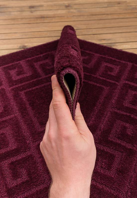 Бордово-фиолетовый коврик для ванной Ethnic 2576 Aubergine