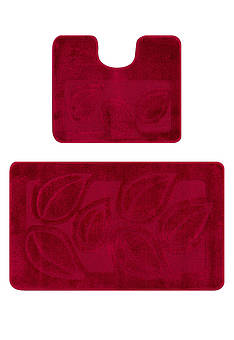 Комплект ковриков для ванной Confetti Bath Maximus Flora 2577 Burgundy PS