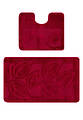 Комплект ковриков для ванной Confetti Bath Maximus Flora 2577 Burgundy PS