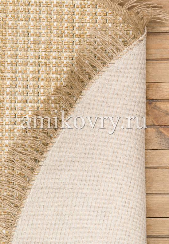 Безворсовый ковер из хлопка BRK 01-Natural Beige