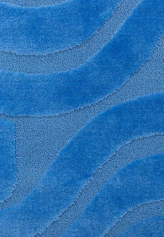 Синий комплект ковриков для ванной и туалета Symphony 2509 Blue BQ