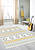 Двусторонний безворсовый ковер NK 09 Grey Yellow