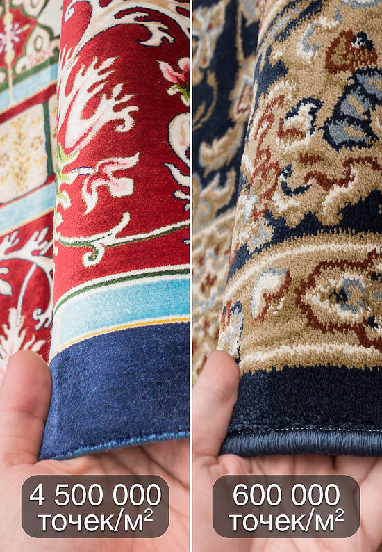 Иранский классический ковер Kashi-Dark Blue