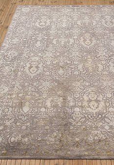 ковер в перспективе по ворсу Kashan gold Medium Gray