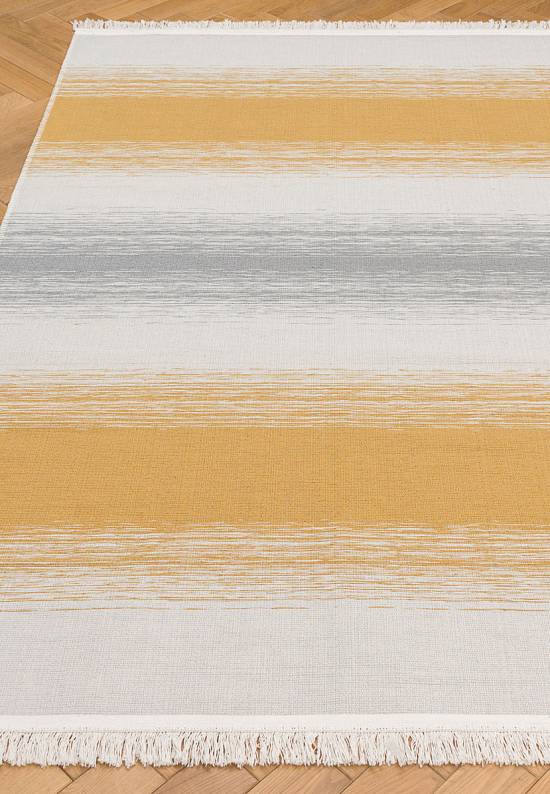 Двусторонний ковер из хлопка ARC 03 Grey Yellow