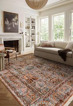 ковер в интерьере Cashmir 236042-Ghom rust