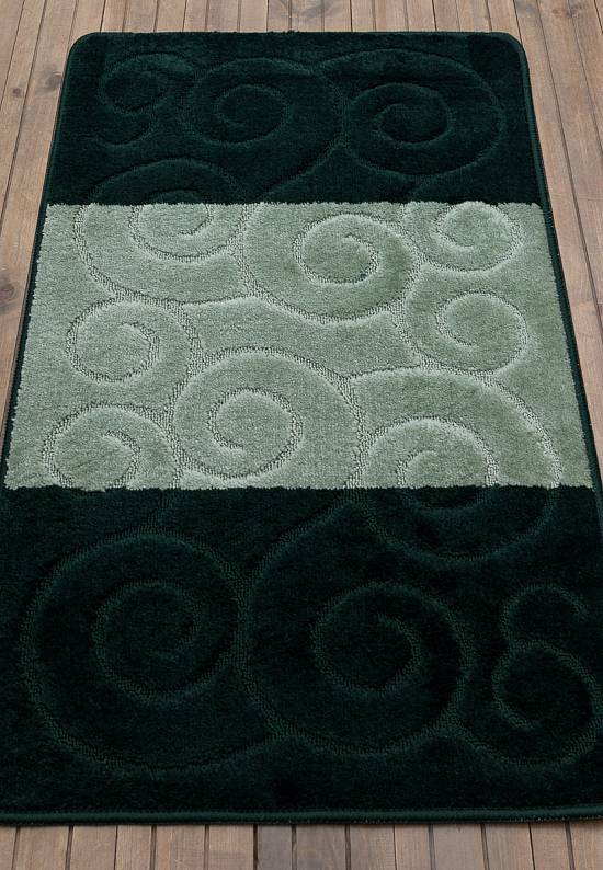 Зеленый коврик для ванной Sile 2536 Hunter Green