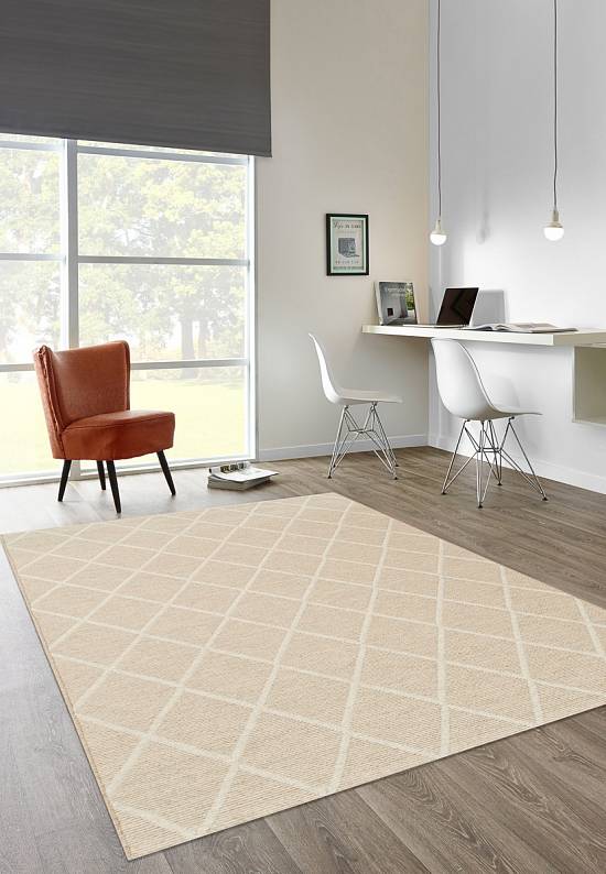 Безворсовый ковер из шерсти RW5439-R649