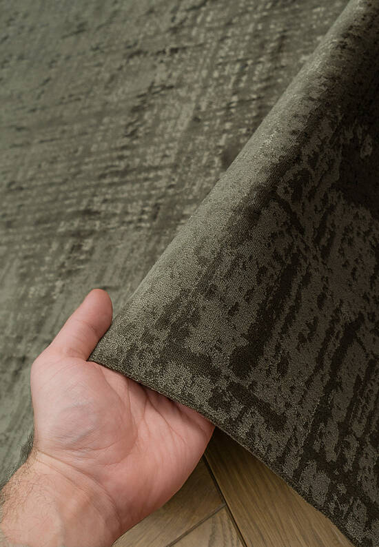 Винтажный ковер из полиэстера TOR 05 Green