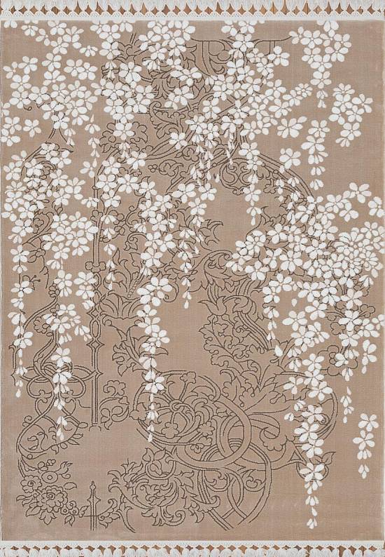 Турецкий синтетический ковер 12678-Cream-1