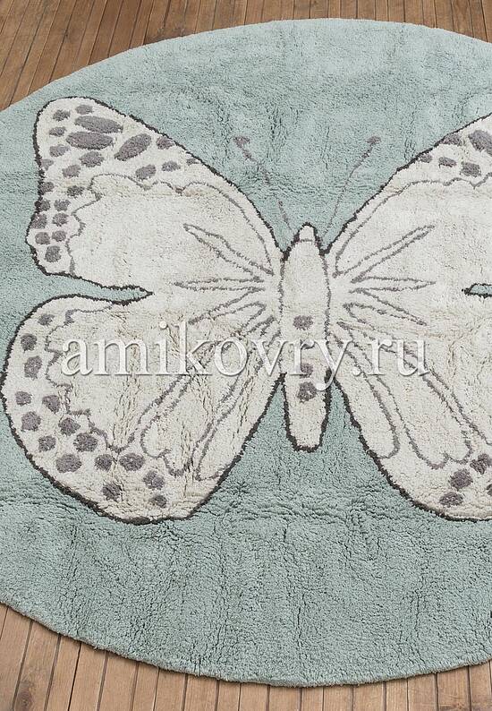 Детский хлопковый ковер Butterfly Vintage Green C-BUT-G
