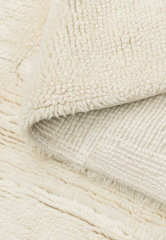 Шерстяной стираемый ковер Steppe Sheep White