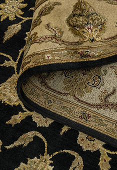 фактура ковра Kashan gold 10/10 CH-102-Black/Ivory