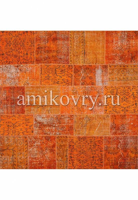 Безворсовый ковер-пэчворк ручной работы 004-Amber Glow discount3